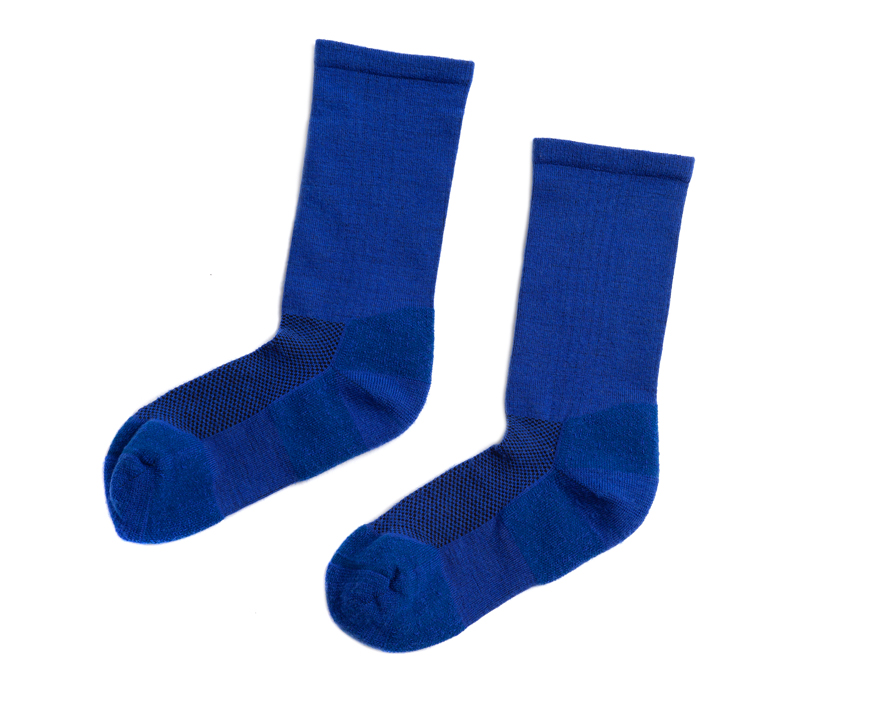 Outlier - Megafine Merino Socks (flat, blue)