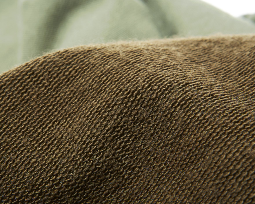 Outlier - Merino Co/weight Crewneck Sweatshirt (flat, fabric macro)