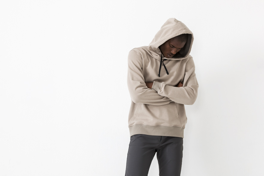 Outlier - Merino Co/weight Pullover Hoodie (Two Piece Hood: Image)