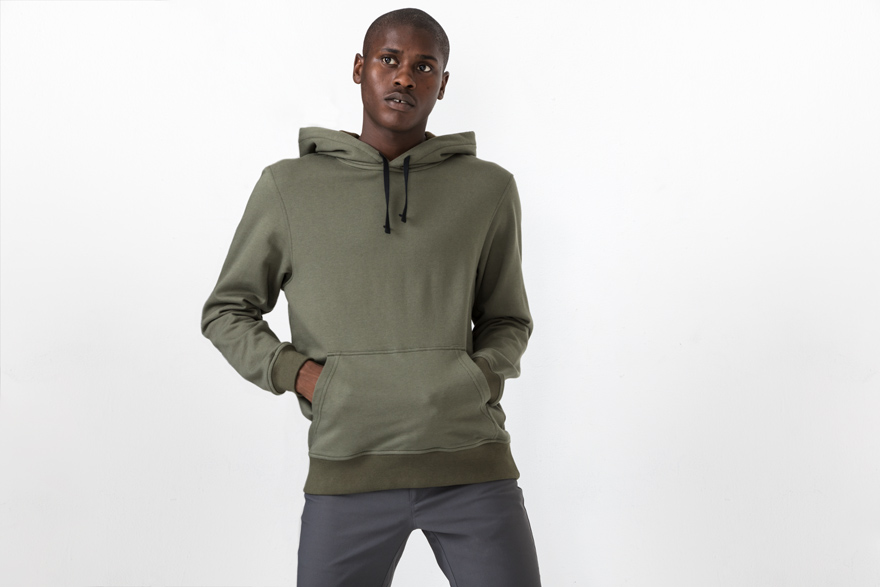 Outlier - Merino Co/weight Pullover Hoodie (Pocket: image)