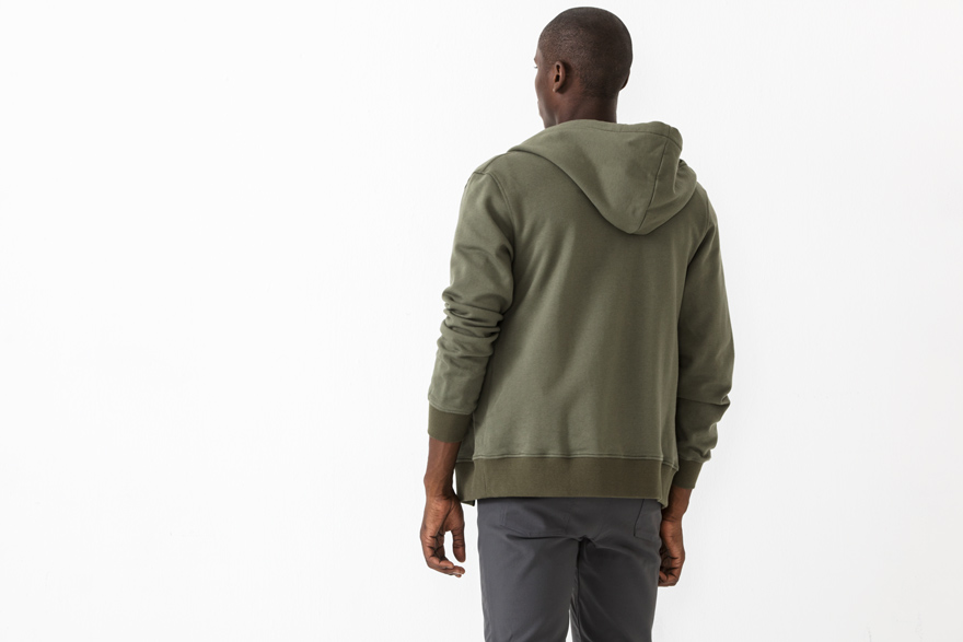 Outlier - Merino Co/weight Zip Front Hoodie (Substantive Structure: Image)