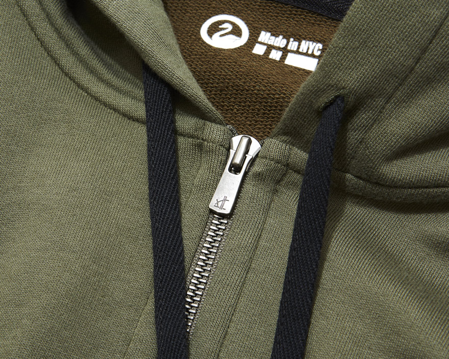 Outlier - Merino Co/weight Zip Front Hoodie (YKK Zipper: Image)