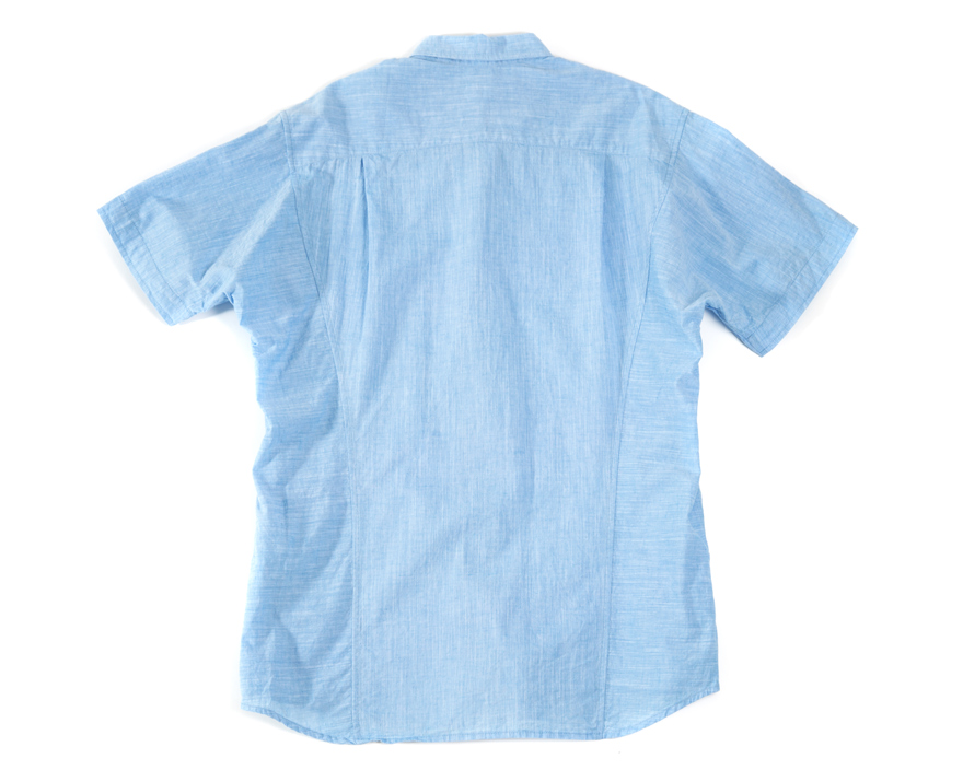 Outlier - Mojave Pivot Shirt (flat, back, summer blue)
