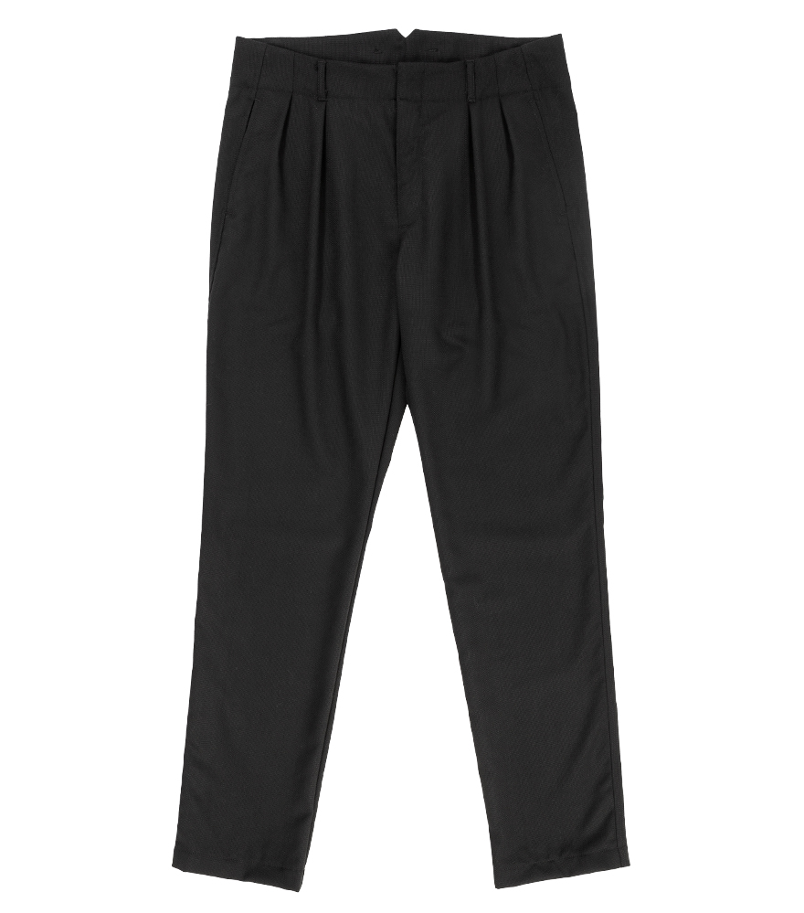 Outlier - Experiment 158 - Open Wool Pleated Pants (flat, front)