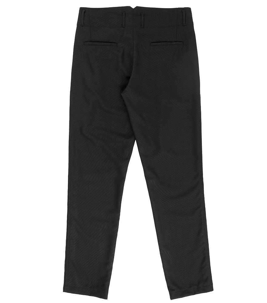 Outlier - Experiment 158 - Open Wool Pleated Pants (flat, back)