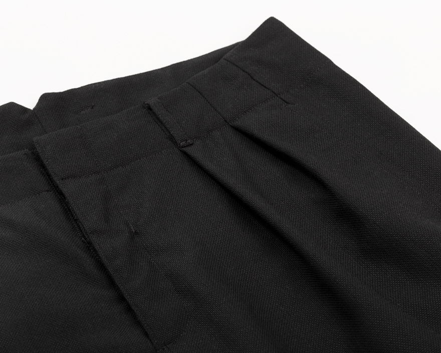 Outlier - Experiment 158 - Open Wool Pleated Pants (flat, pleat)