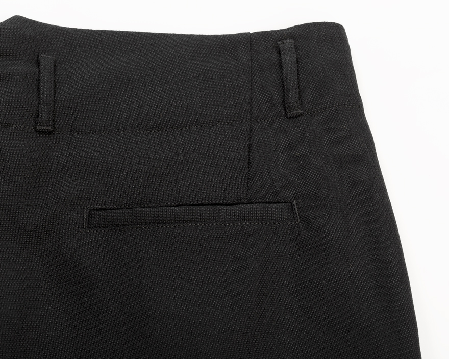 Outlier - Experiment 158 - Open Wool Pleated Pants (flat, back pocket)