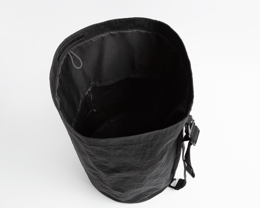 Outlier - Experiment 135 - Paper Nylon Laundry Bag (flat, from above)