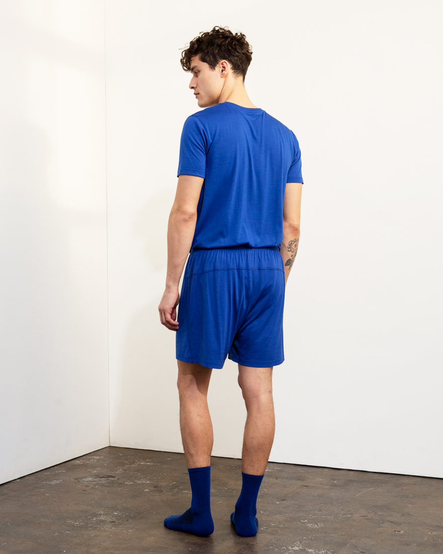 Outlier - Experiment 168 - Runweight Merino Louche Shorts (fit, back)