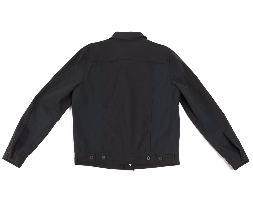 Outlier - Shank Jacket (Black flat, back)