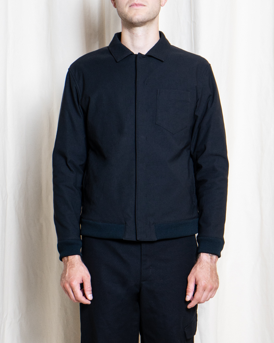 Outlier - Experiment 107 - Strongtwill Alpha Snap Jacket (fit, front closed)