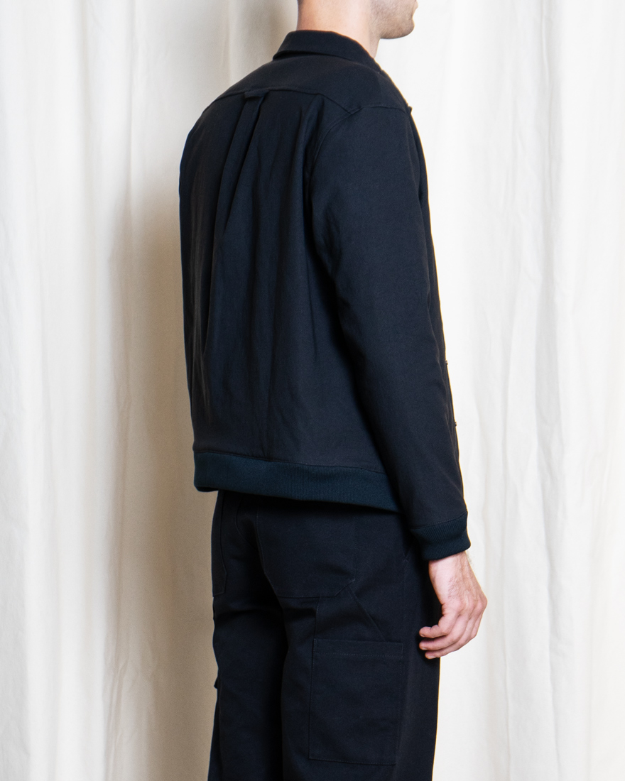 Outlier - Experiment 107 - Strongtwill Alpha Snap Jacket (fit, back)