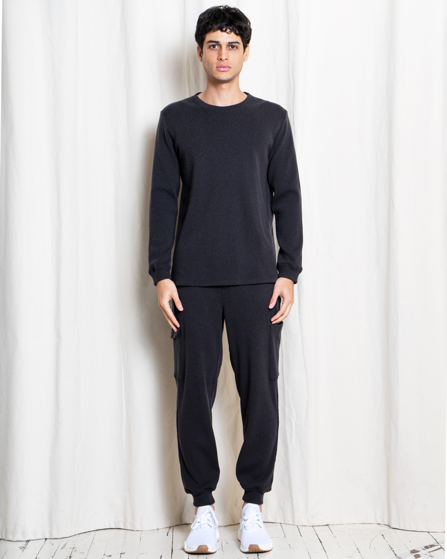 Outlier - Experiment 141 - Strongwaffle Longsleeve (fit, front)
