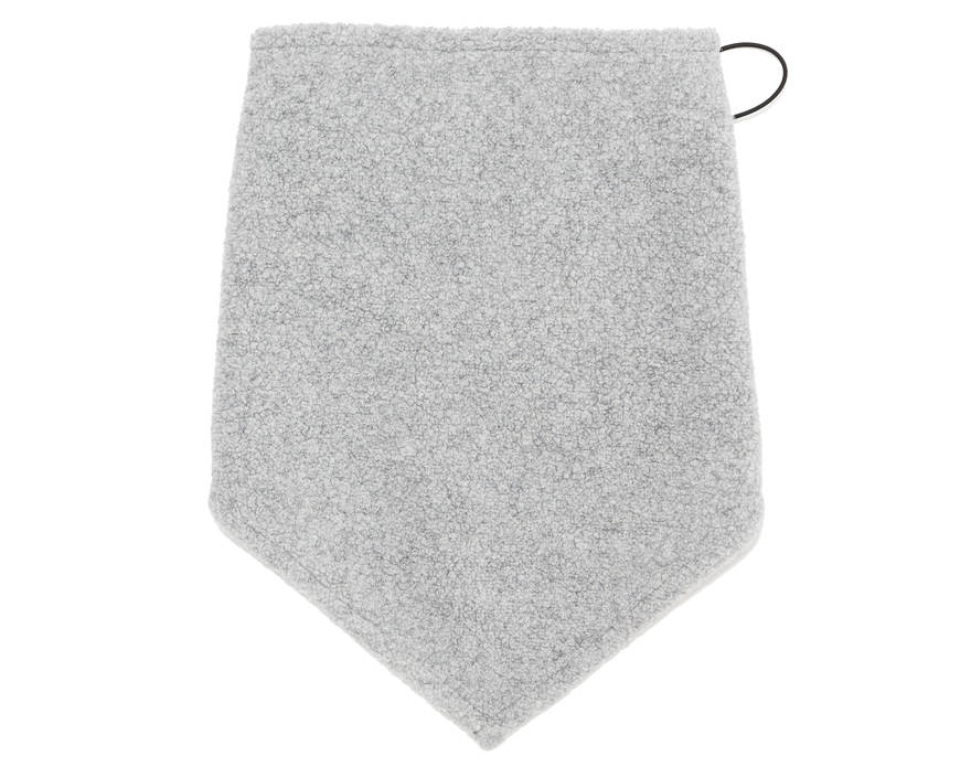 Outlier - Strongwool Snap Bandana (flat, light gray, closed)