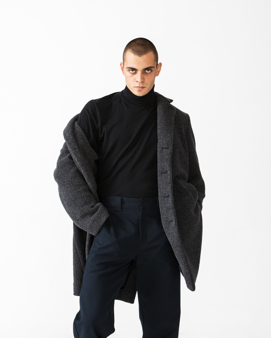 Outlier - Experiment 044 - Strongwool Topcoat (story, falling off shoulder)