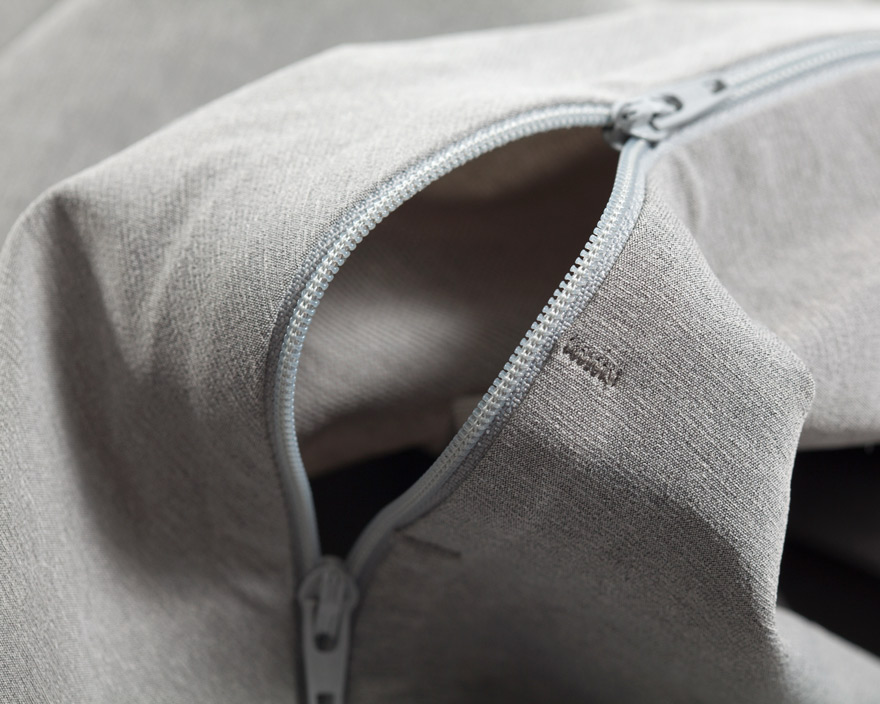 Outlier - Track Jacket (Flat detail, open zipper)
