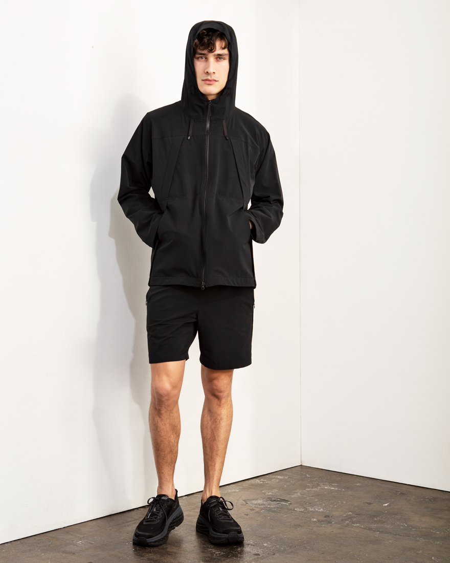 Outlier - Experiment 163 - Ultra Ultra Nice Jacket (fit, front hood up)