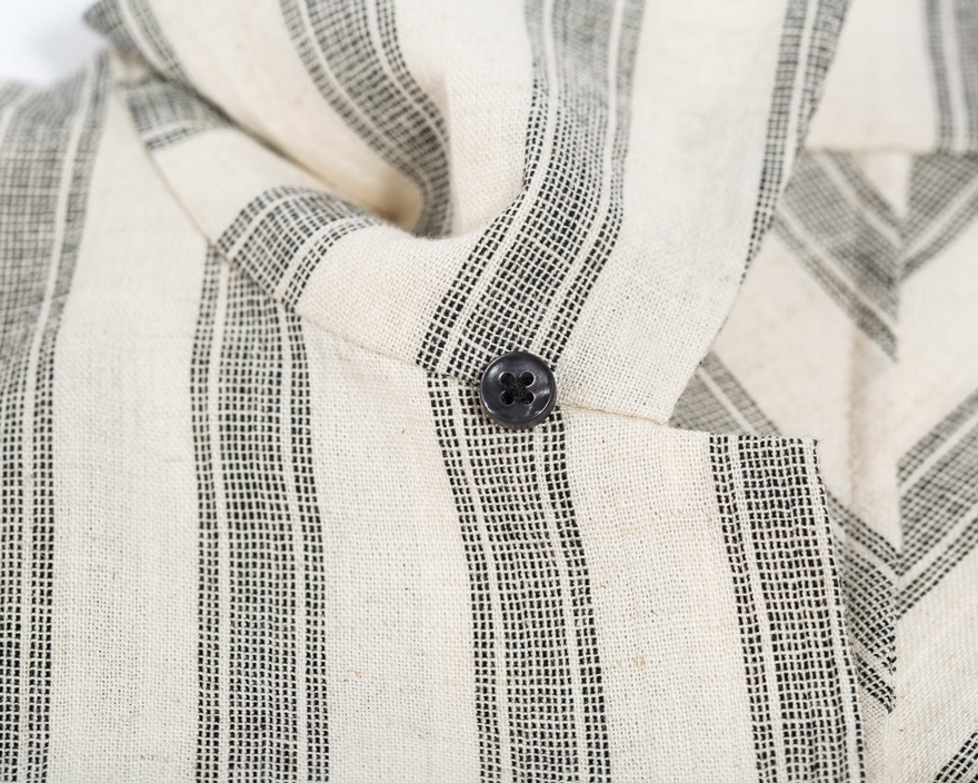 Outlier - Experiment 012 - Vanishing Point Shirt (Button, detail)