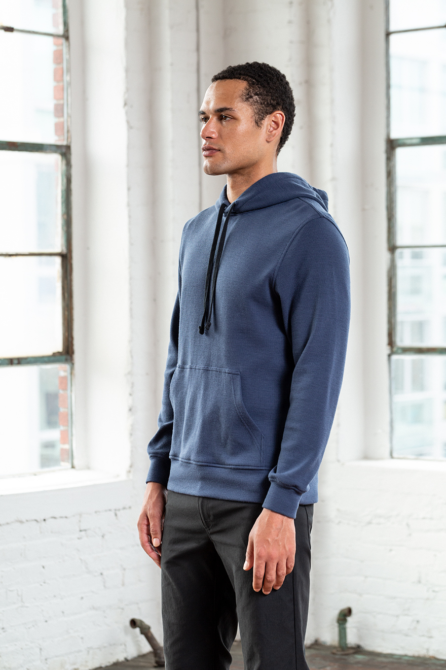 Outlier - Warmform Pullover Hoodie (Fit, Angle)