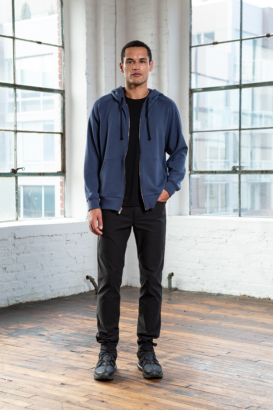 Outlier - Experiment 207 - Warmform Zipfront Hoodie (Fit, Full Look)