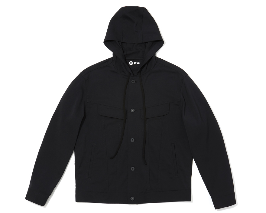 Outlier - Experiment 105 - Workcloth Hooded Shank (flat, black front)