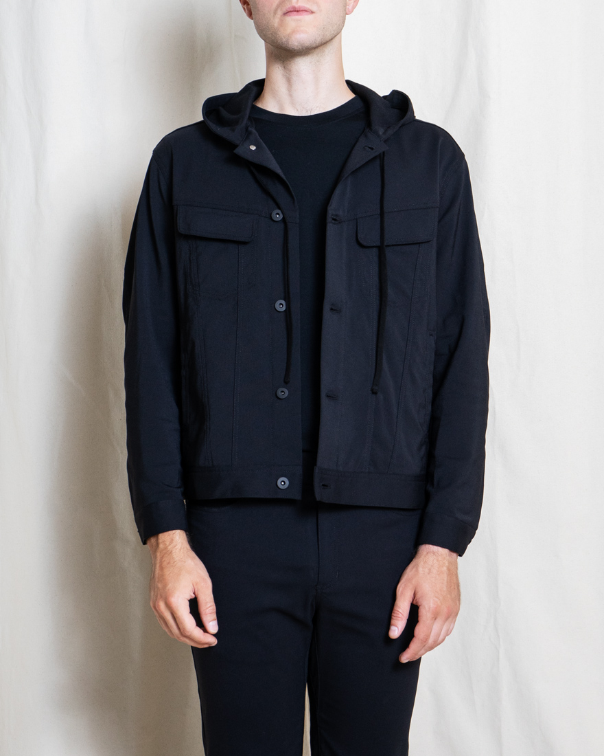 Outlier - Experiment 105 - Workcloth Hooded Shank (fit, front)