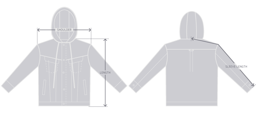 Garment measurement illustration